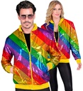 "BOMBER PARTY FASHION" (bomber à paillettes arc-en-ciel)