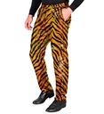 "PANTALON PARTY FASHION" (pantalon à paillettes animalier tigre)