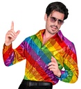 "CHEMISE PARTY FASHION" (chemise à paillettes arc-en-ciel)