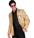 "VESTE PARTY FASHION" (veste à paillettes or)