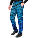 "PANTALON PARTY FASHION" (pantalon à paillettes vagues bleues)
