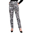 "PANTALON PARTY FASHION" (pantalon à paillettes animalier zèbre)
