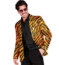 "VESTE PARTY FASHION" (veste à paillettes animalier tigre"