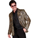 "VESTE PARTY FASHION" (veste à paillettes animalier léopard)