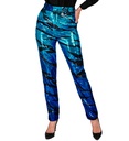 "PANTALON PARTY FASHION" (pantalon à paillettes vagues bleues)
