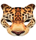 "MASQUE SANS MENTON LEOPARD" en tissu