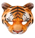 "MASQUE SANS MENTON TIGRE" en tissu
