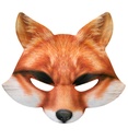 "MASQUE SANS MENTON RENARD" en tissu
