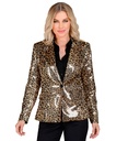 "VESTE PARTY FASHION" (veste à paillettes animalier léopard)