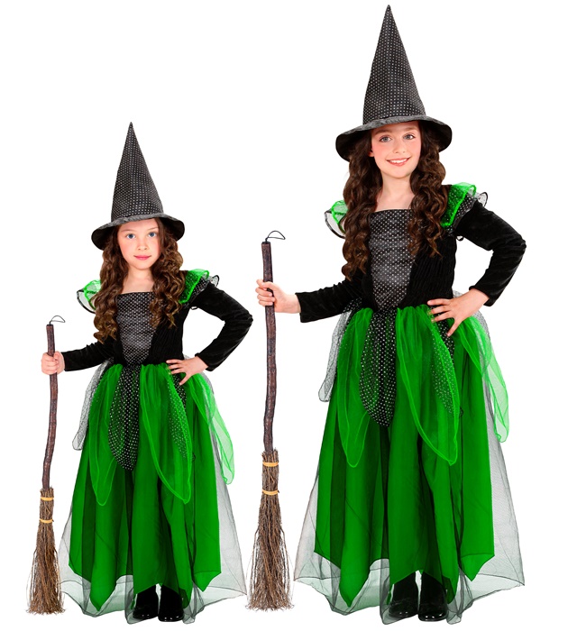 "SORCIERE" (robe, chapeau)
