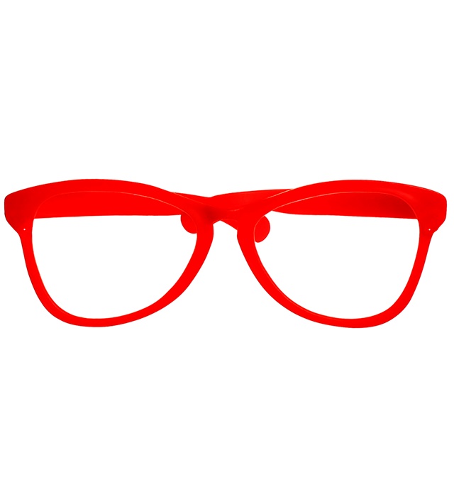 [13251] "LUNETTES DE CLOWN GEANTES" rouges