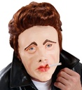 "MASQUE DE JAMES ACTEUR EN MOUSSE DE LATEX AVEC PERRUQUE"