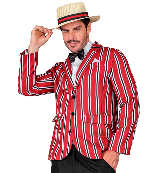 "LES ANNEES 20 RUGISSANTES" (veste, noeud papillon, chapeau)