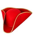 "TRICORNE ROUGE" en feutre