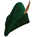 "CHAPEAU DE PRINCE DES VOLEURS AVEC PLUME"