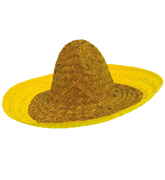 "SOMBRERO JAUNE" 48 cm