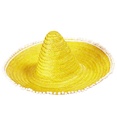"SOMBRERO JAUNE AVEC POMPON" 50 cm