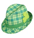 "FEUTRE TARTAN SAINT PATRICK AVEC TREFLE"