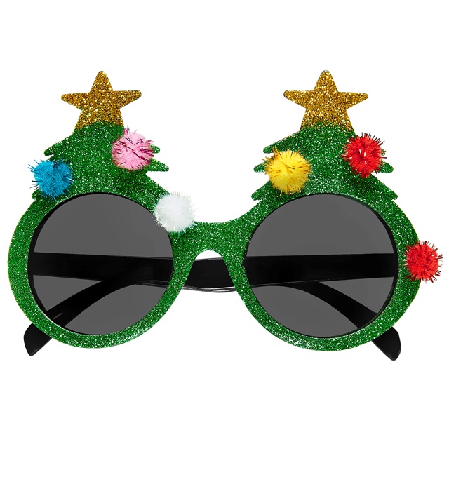 "LUNETTES ARBRE DE NOËL SCINTILLANTES"
