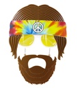 "LUNETTES HIPPIE AVEC BARBE"