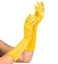"GANTS SATIN ÉLASTHANNE JAUNES" 40 cm