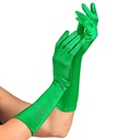 "GANTS SATIN ÉLASTHANNE VERTS" 40 cm