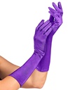 "GANTS SATIN ÉLASTHANNE VIOLETS" 40 cm