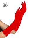 "GANTS ÉLASTHANNE PLISSE ROUGES" 40 cm - homme ou femme