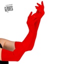 "RED LONG ELASTANE GLOVES" 60 cm - suitable also for man