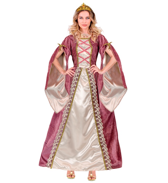 "PRINCESSE MEDIEVALE" (robe avec jupon, couronne)