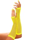 "GANTS SANS DOIGTS FILET NEON JAUNE" 33 cm