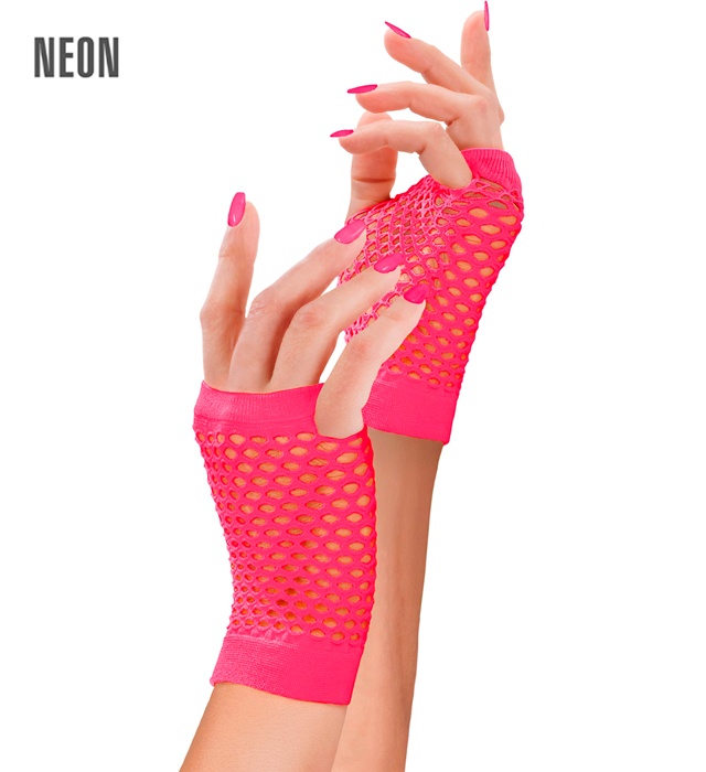 "MITAINES FILET ROSE FLUO"