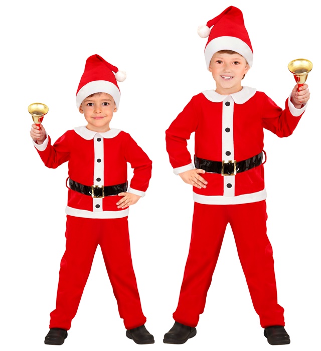 "PERE NOEL" en flanelle (veste, pantalon, ceinture, chapeau)