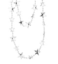 "COLLIER ETOILES EN METAL ARGENTE"210 cm