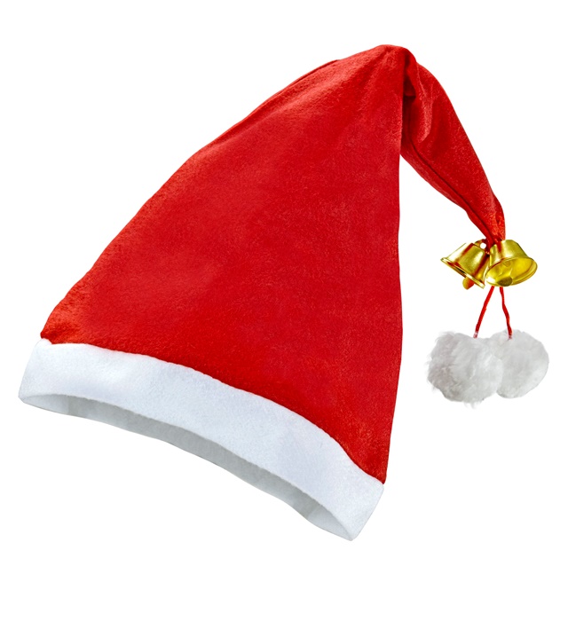 "CHAPEAU PERE-NOEL AVEC CLOCHES"