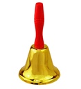 "MAXI CLOCHE PERE-NOEL" en laiton - 20 cm
