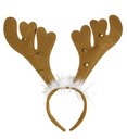 "CORNES DE RENNE AVEC CLOCHES ET MARABOU "