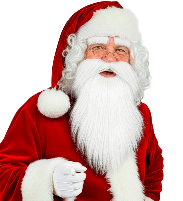 "BARBE PERE-NOEL AVEC MOUSTACHE ETSOURCILS"