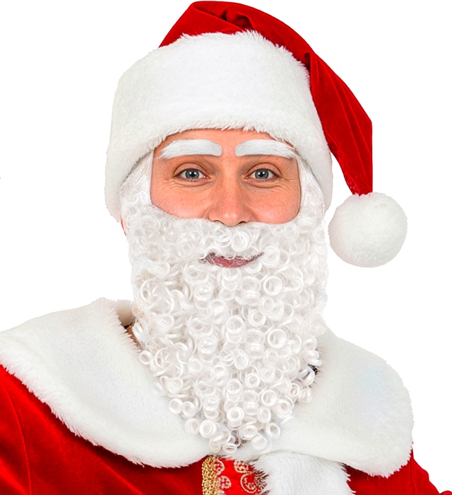 [1521B] "BARBE AVEC MOUSTACHE ET SOURCILS PERE-NOEL "