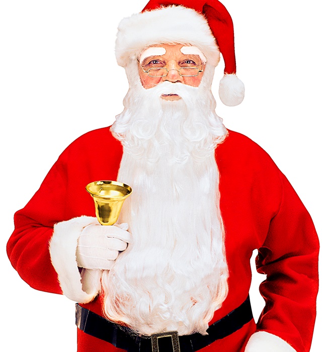 [1523C] "BARBE LUXE AVEC MOUSTACHE ET SOURCILS DE PERE-NOEL"
