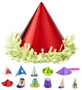 "MINI CHAPEAU METAL" présentoir - ass. en différentes formes et coul.