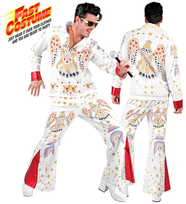 [15811] "ROI DU ROCK'N'ROLL FAST COSTUME" (veste, pantalon) (S)