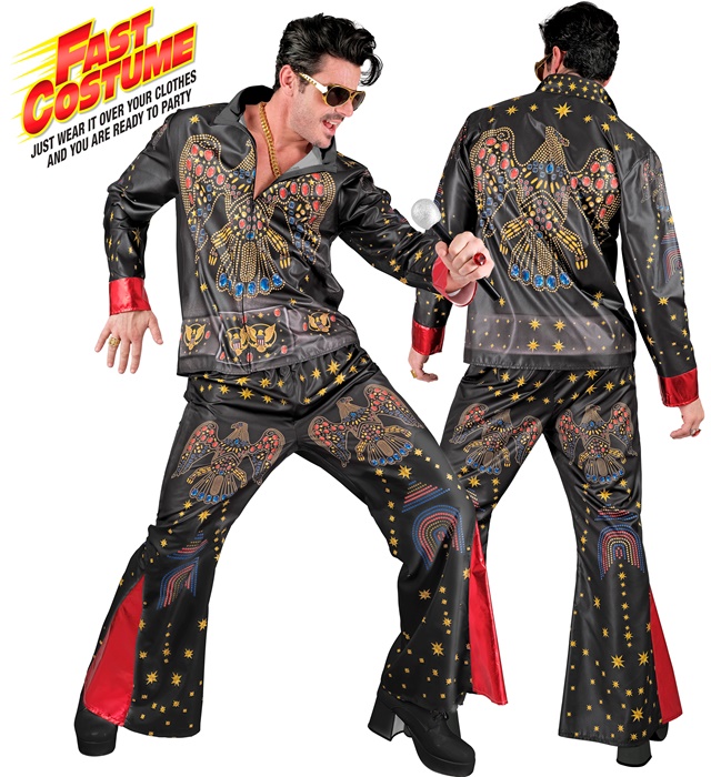 [15821] "ROI DU ROCK'N'ROLL FAST COSTUME" (veste, pantalon) (S)