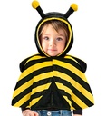 "ABEILLE PELUCHE" (poncho avec capuche)