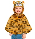 "TIGRE PELUCHE" (poncho avec capuche)