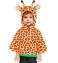 "GIRAFE PELUCHE" (poncho avec capuche)