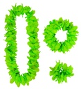 "SET HAWAIEN VERT" (collier, couronne, bracelet)