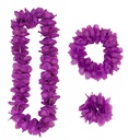 "SET HAWAIEN VIOLET" (collier, couronne, bracelet)