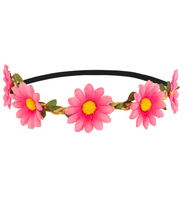 "BANDEAU FLEURS ROSE"