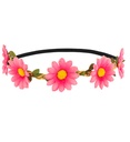 "BANDEAU FLEURS ROSE"